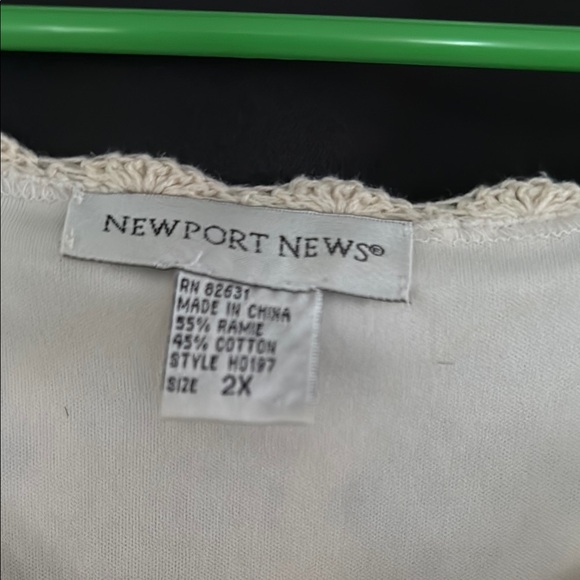 Newport News Crochet Cream Dress and Jacket Set - Picture 2 of 6